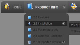 Toolbars Grey CSS3 Menu Template